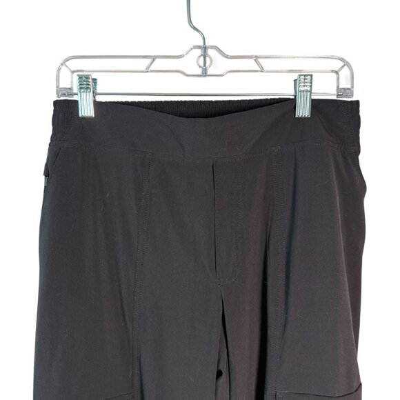 Athleta Chelsea Utility Jogger Womens Size 4 Black Elastic Waist Stretch Cargo P - Picture 2 of 7